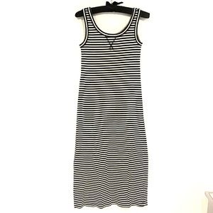 Loft Striped Midi Dress